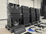 RCF powered line array: 12x HDL 6-A + 4x HDL 12-AS + rigging, Ophalen of Verzenden, Gebruikt, 120 watt of meer, Complete surroundset