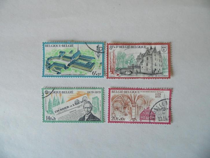 België gestempeld nr. 1940/43, Postzegels en Munten, Postzegels | Europa | België, Gestempeld, Gestempeld, Ophalen of Verzenden