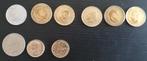 Set munten van 3x5 pesetas en 6x 1 peseta van Spanje, Ophalen of Verzenden, Setje