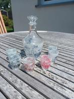 Carafe avec 6 petits verres, Enlèvement, Comme neuf, Verres et Verres à shot