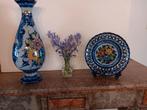 Vase Alcobaça avec bol décoratif, Antiquités & Art, Enlèvement ou Envoi