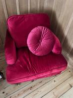 Fauteuil velours rouge, Maison & Meubles, Fauteuils, 75 à 100 cm, Comme neuf, Enlèvement, 75 à 100 cm