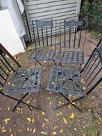 Terrasstoelen/tuinstoelen ijzer, Tuin en Terras, Ophalen, Gebruikt