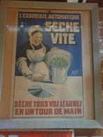 Affiche Publicitaire essoreuse automatique original, Enlèvement, Comme neuf