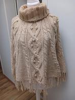 Beige poncho met rolkraag tu, Vêtements | Femmes, Blousons sans Manches, Enlèvement ou Envoi, Comme neuf, Beige