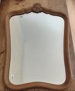 Antieke spiegel met houtsnijwerk, Ophalen, Overige vormen, Minder dan 50 cm, Minder dan 100 cm