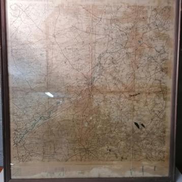Oude Historische militaire kaart van Oudenaarde beschikbaar voor biedingen