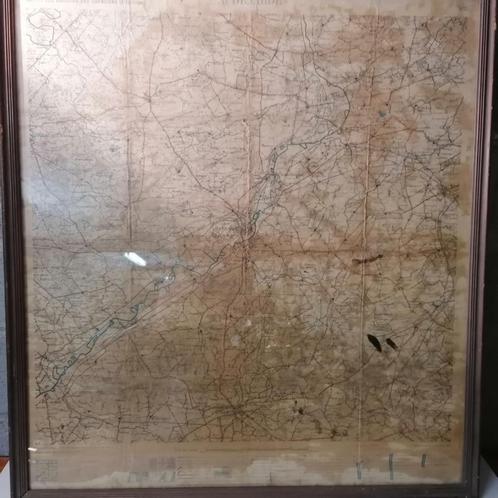 Oude Historische militaire kaart van Oudenaarde, Boeken, Atlassen en Landkaarten, Landkaart, België, 1800 tot 2000, Ophalen