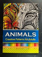 Kleurboek dieren met patronen, Hobby en Vrije tijd, Ophalen of Verzenden, Nieuw, Papier, Schets- of Tekenboek
