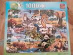 King puzzel - wild animals - 1000 stuks, Ophalen of Verzenden, Zo goed als nieuw