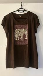 Odel bruine T-shirt met olifant, Kleding | Dames, Grote Maten, Ophalen of Verzenden, Zo goed als nieuw, Bruin, Shirt of Top