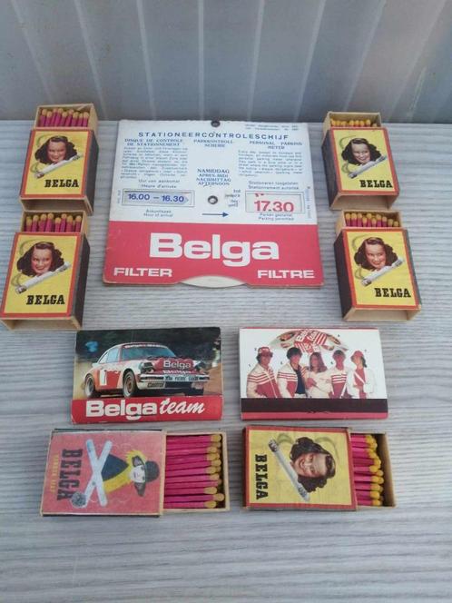 lot  BELGA, Verzamelen, Rookartikelen, Aanstekers en Luciferdoosjes, Zo goed als nieuw, Tabaksdoos of Verpakking, Ophalen of Verzenden