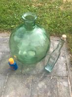 Cruche vintage Lady Jeanne 45 cm H, Moins de 50 cm, Comme neuf, Verre, Vert