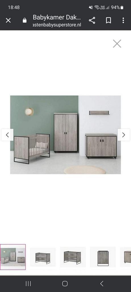 Cabino Dakota babykamer + optie Aerosleep en toebehoren, Enfants & Bébés, Chambre d'enfant | Chambres d'enfant complètes, Comme neuf