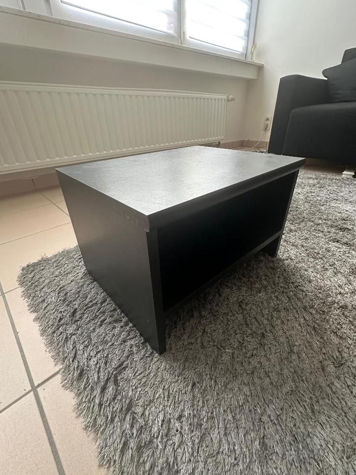 2 Tables de chevet chics en noir, Maison & Meubles, Chambre à coucher | Tables de chevet, Comme neuf, Moins de 55 cm, 45 à 65 cm