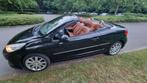 Peugot cabrio zwart camel kleur interieur leder., Auto's, Diesel, Particulier, Te koop