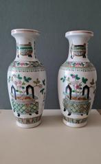 2 vases asiatiques Famille Verte, Enlèvement ou Envoi