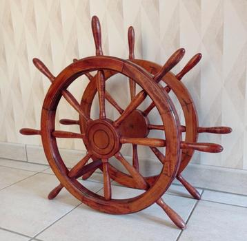 vintage maritieme decoratie – roer / scheepsstuurwiel beschikbaar voor biedingen