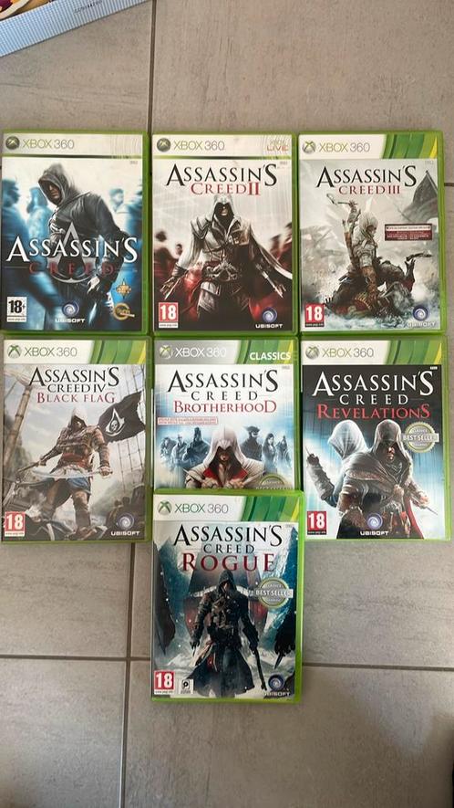 Lot 7 Assassin’s Creed Games — Xbox 360 - One - Series X, Games en Spelcomputers, Games | Xbox 360, Zo goed als nieuw, Ophalen of Verzenden