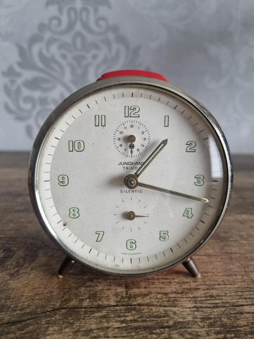 Vintage alarm klok silentic trivox Junghans, Antiek en Kunst, Antiek | Klokken, Ophalen of Verzenden