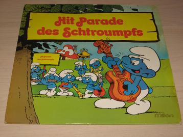 Disque vinyl 33 tours hit parade des schtroumpfs beschikbaar voor biedingen