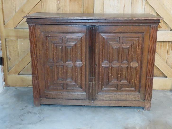 Eikenhouten kast laat 19de eeuws, Antiek en Kunst, Antiek | Meubels | Kasten, Ophalen