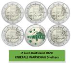 2 euro Duitsland 2020 Kniefall Warschau 5 letters, 2 euro, Duitsland, Ophalen of Verzenden