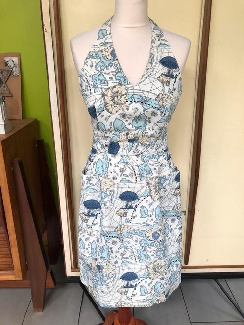 Zomerjurk Japans label Jal Yoshie Inaba, Kleding | Dames, Jurken, Zo goed als nieuw, Maat 36 (S), Overige kleuren, Onder de knie