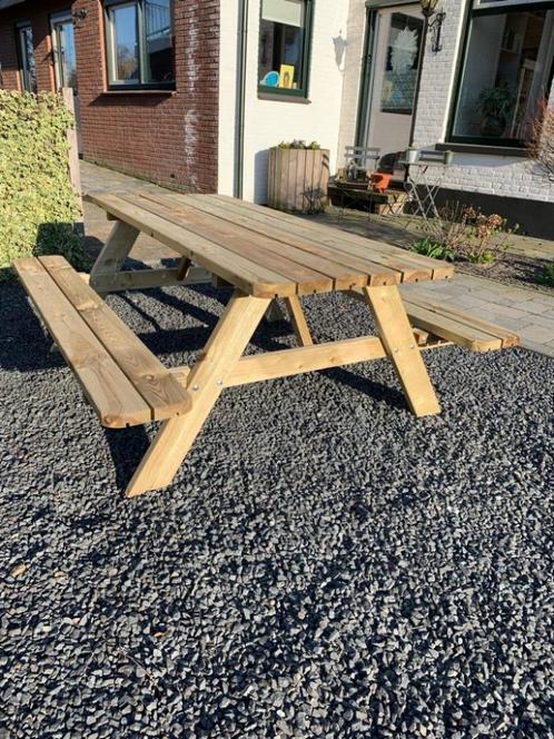 Gloednieuwe Picknicktafels - Inklapbaar, Tuin en Terras, Picknicktafels, Nieuw, Rechthoekig, Hout, Inklapbaar, Ophalen of Verzenden