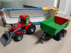 Bruder tractor met aanhangwagen, Enlèvement, Comme neuf