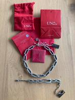 UNOde50 - Ketting Chained en armband Chain by chain, Verstelbaar, Ophalen of Verzenden, Zo goed als nieuw, Zilver