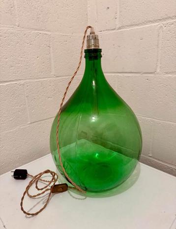 Lampe Dame Jeanne vintage en verre soufflé beschikbaar voor biedingen