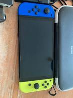 Nintendo Switch OLED + Mario Kart 8 Deluxe+Hoesje+garantie, Met 2 controllers, Gebruikt, Ophalen of Verzenden, Met games