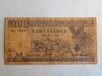 Rwanda, 100 francs 24-4-1989, avec traces d'usure, Envoi
