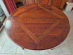 Uitschuifbare ronde tafel - massief kersenhout D. 118cm, Ophalen