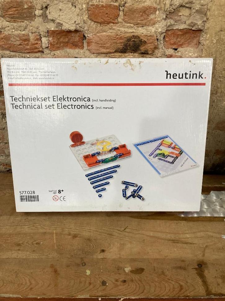 Heutink techniekdoos, educatieve elektronicadoos 577028, Kinderen en Baby's, Speelgoed | Educatief en Creatief, Gebruikt, Bouwen