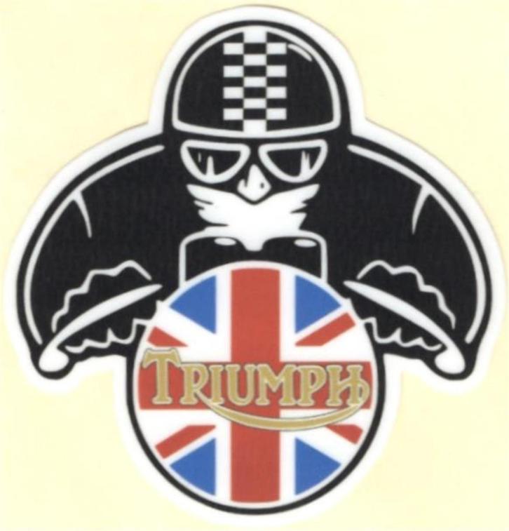 Triumph Cafe Racer sticker #13, Motoren, Accessoires | Stickers, Verzenden