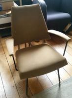 Georges FRYDMAN attr. Fauteuil voor EFA Nice. Jaren 50, Ophalen, Gebruikt, Overige kleuren, Metaal