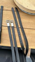 Étrivières Bates Luxe noires 125 cm, Animaux & Accessoires, Comme neuf, Enlèvement ou Envoi