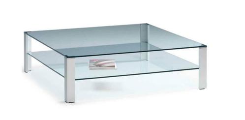 Lourens Fisher Aqua Double salon tafel (120x120x35), Huis en Inrichting, Tafels | Salontafels, Gebruikt, Minder dan 50 cm, 100 tot 150 cm
