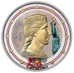 2 euro Letland koersmunt gekleurd, Ophalen of Verzenden, 2 euro