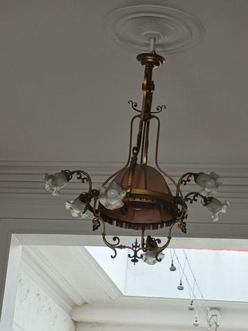 Mooie art nouveau of belle epoque luster beschikbaar voor biedingen