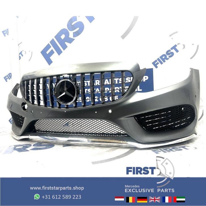 W205 GT AMG VOORBUMPER C KLASSE BUMPER + PANAMERICANA GRIL o, Autos : Pièces & Accessoires, Carrosserie & Tôlerie, Pare-chocs