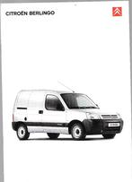 CITROËN BERLINGO gesloten bedrijfswagen, 2003, Boeken, Auto's | Folders en Tijdschriften, Ophalen of Verzenden, Zo goed als nieuw