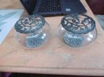 2 windlichtjes, tlichtjeshouders, met open dekseltje, Ophalen of Verzenden, Zo goed als nieuw