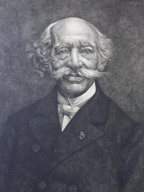 gravure Hector Louis Goffint Homme à grosse moustache 1908, Antiquités & Art, Art | Eaux-fortes & Gravures, Enlèvement ou Envoi