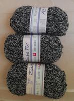 Zimba Fix wol zwartgrijs gespikkeld, Hobby en Vrije tijd, Ophalen of Verzenden, Nieuw, Breien of Haken, Wol of Garen