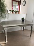 Eettafel in hout grijs, Ophalen