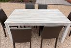 Eetkamer (Tafel + 6 stoelen + buffetkast), Huis en Inrichting, Ophalen, Gebruikt, 6 tot 8 stoelen