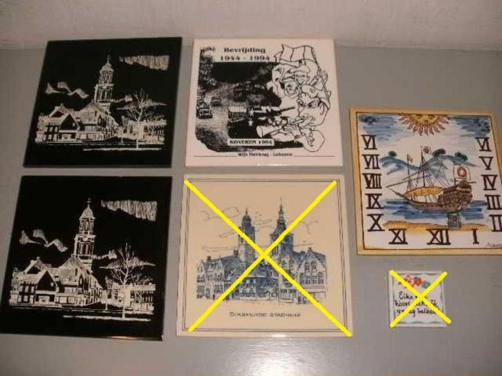 Tegels met spreuken., Doe-het-zelf en Bouw, Tegels, Gebruikt, Ophalen